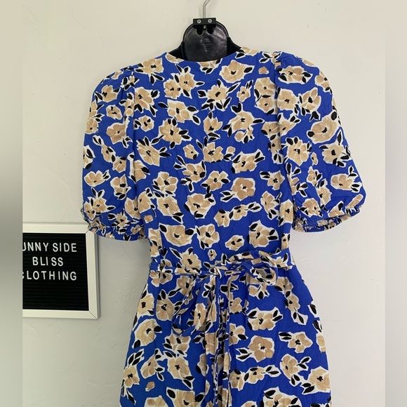 Ann Taylor Women’s Floral V Neck Maxi Wrap Dress Size 0 - Picture 7 of 14